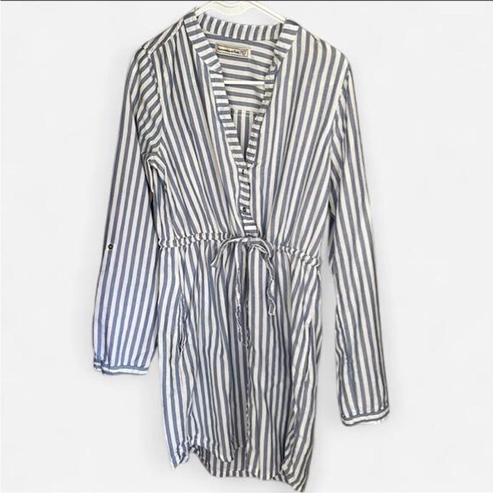 Abercrombie & Fitch Blue and White Striped Dress